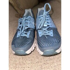 On cloud blue shoes